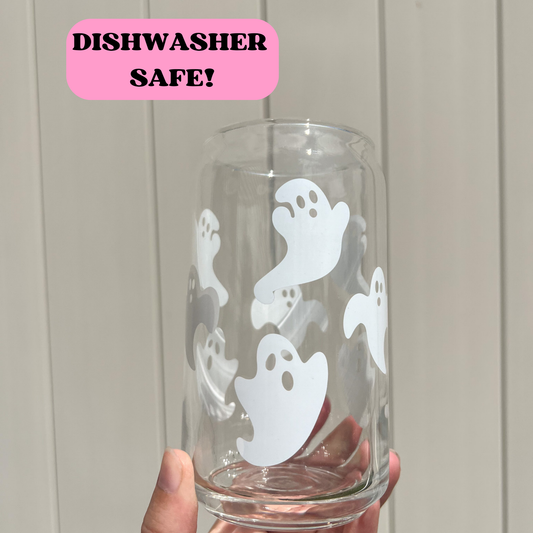 Ghost 16 oz Can Glass Cup