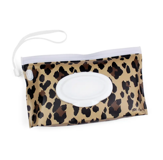 Take and Travel™ Pouch Reusable Wipes Cases- Leopard